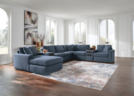 Modmax 8-Piece Sectional with Storage Chaise and Audio Consoles