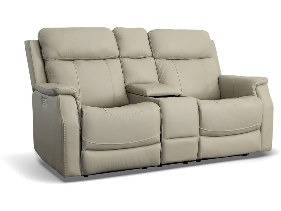 Easton Power Reclining Loveseat with Console and Power Headrests and Lumbar
