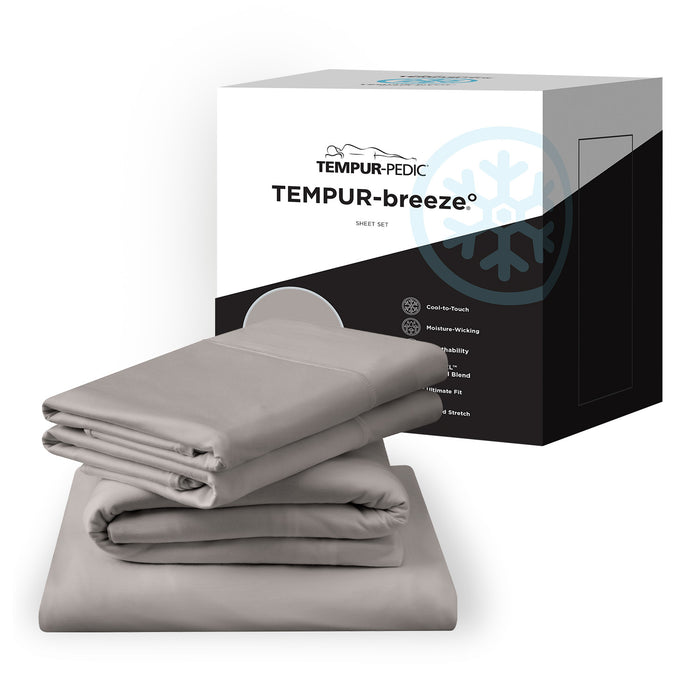 Linens Tempur-Pedic Breeze Pillowcase Set - Graphite