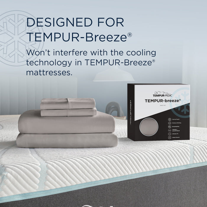 Linens Tempur-Pedic Breeze Pillowcase Set - Graphite