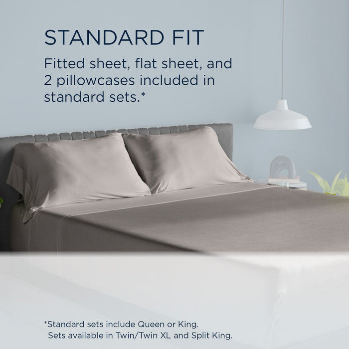 Linens Tempur-Pedic Breeze Pillowcase Set - Graphite