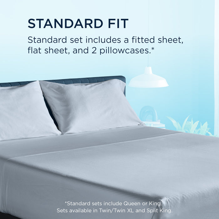 Linens Tempur-Pedic Breeze Pillowcase Set - Sleepy Blue