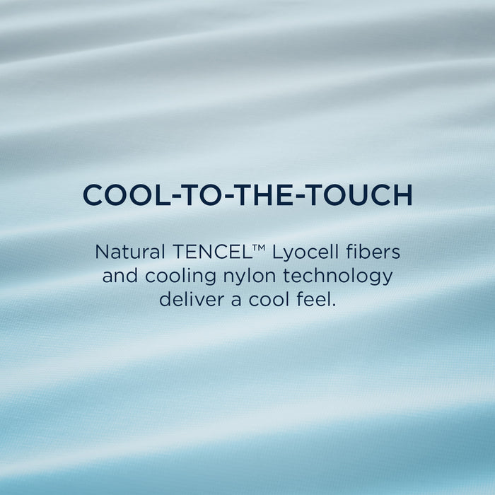 Linens Tempur-Pedic Breeze Pillowcase Set - Sleepy Blue