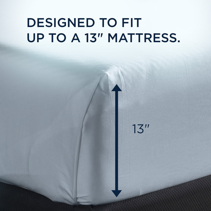 Linens Tempur-Pedic Breeze Pillowcase Set - Sleepy Blue