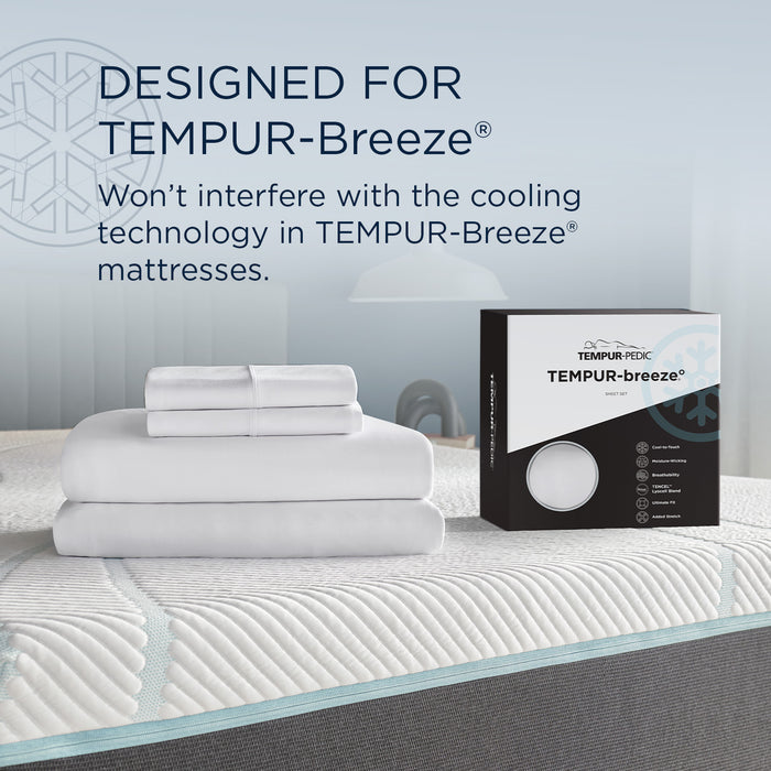Linens Tempur-Pedic Breeze Pillowcase Set - White