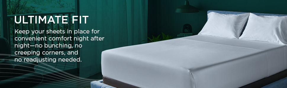 Linens TEMPUR Luxe Egyptian Cotton Pillowcase Set  Sleepy Blue