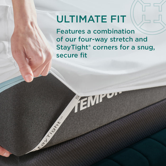 Linens TEMPUR Luxe Egyptian Cotton Pillowcase Set  White