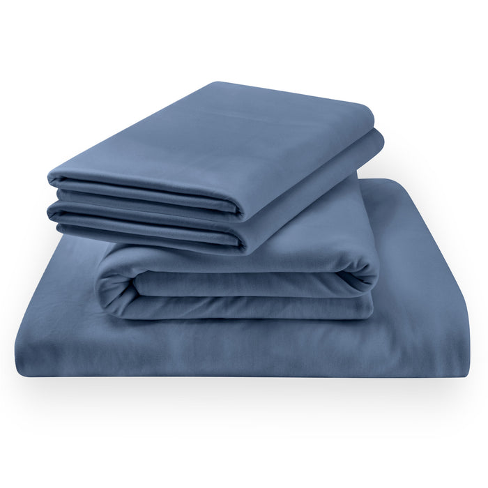 Linens TEMPUR Rayon from Bamboo Sheet Set Vintage Indigo