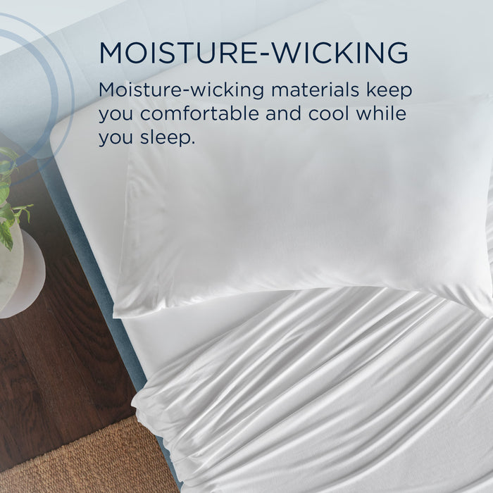 Linens TEMPUR Rayon from Bamboo Sheet Set White