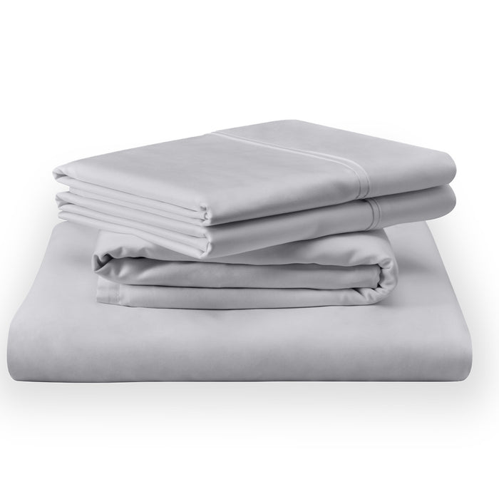 Linens TEMPUR Classic Cotton Sheet Set Sleepy Silver Mist