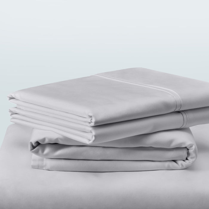Linens TEMPUR Classic Cotton Sheet Set Sleepy Silver Mist