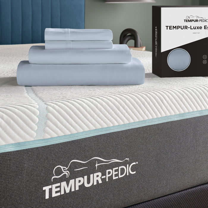 Linens TEMPUR Luxe Egyptian Cotton Sheet Set Sleepy Blue