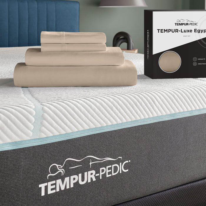 Linens TEMPUR Luxe Egyptian Cotton Sheet Set Sandstone
