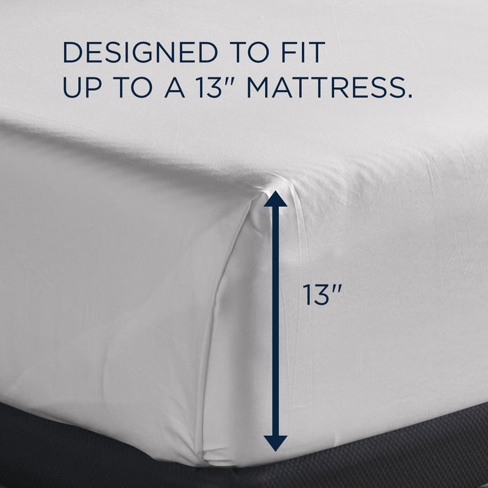 Linens TEMPUR Luxe Egyptian Cotton Sheet Set White