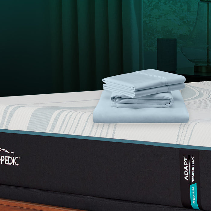 TEMPUR-Adapt™ TEMPUR-Adapt Luxe Egyptian Cotton Sheets - Sleepy Blue
