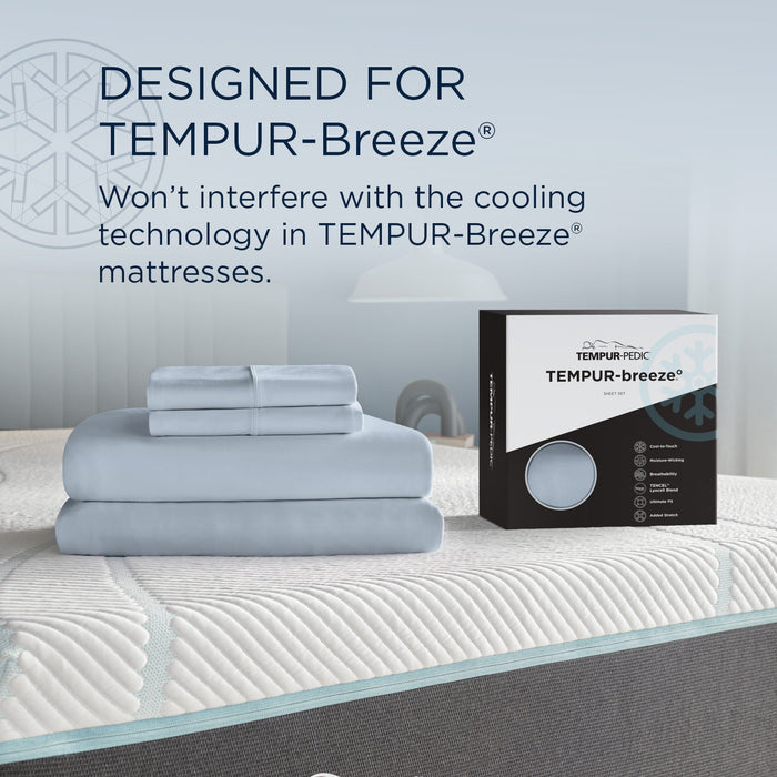 Linens TEMPUR breeze cooling Sheet Set Sleepy Blue