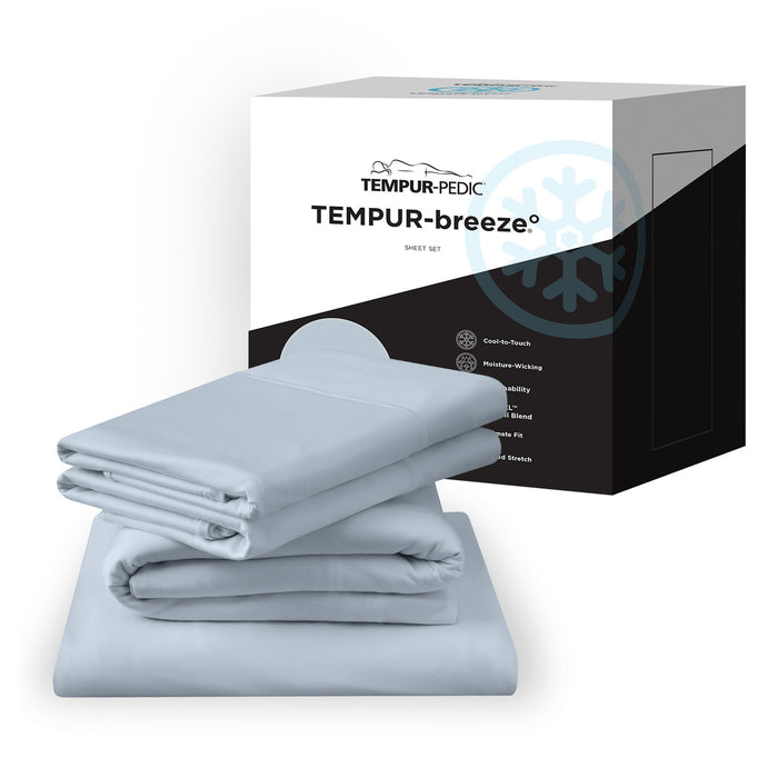 Linens TEMPUR breeze cooling Sheet Set Sleepy Blue