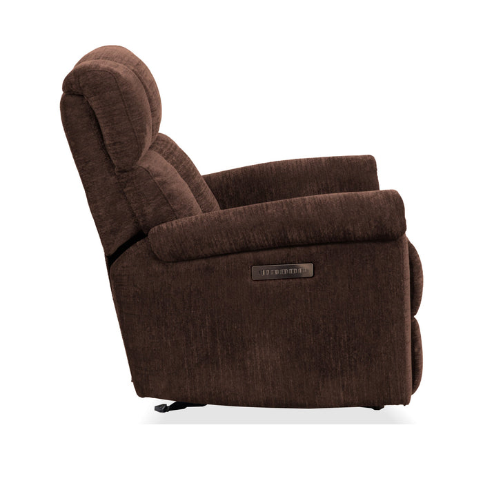 Classic Fabric Power Gliding Recliner with Power Headrest & Lumbar