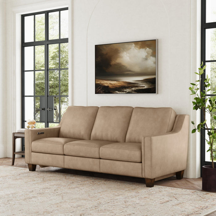 Finley Leather Power Inclining Sofa