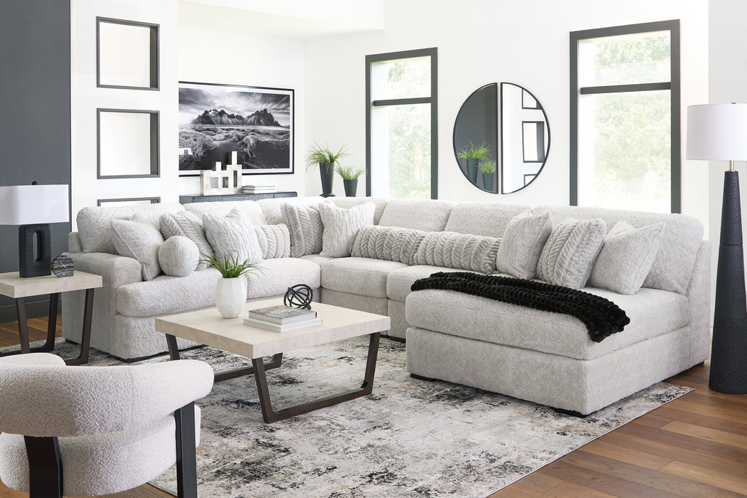 Cuddle Plush 6-Piece Sectional with Chaise