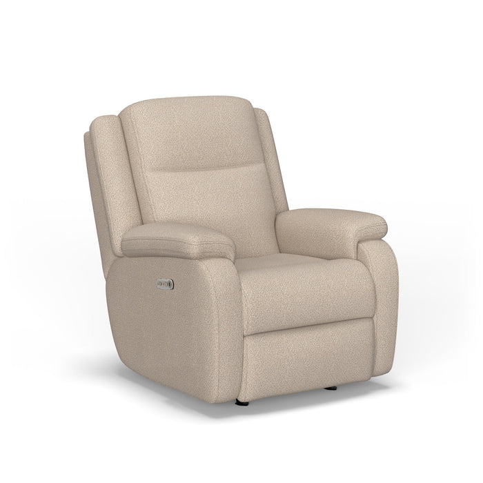 Magnus Fabric Power Rocking Recliner with Power Headrest