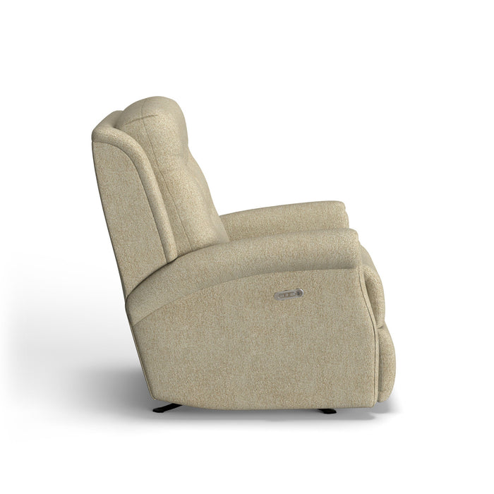 Minnie Fabric Power Rocking Recliner with Power Headrest