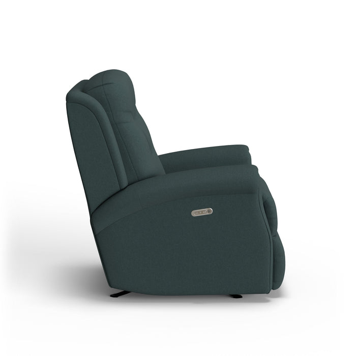 Minnie Fabric Power Rocking Recliner with Power Headrest