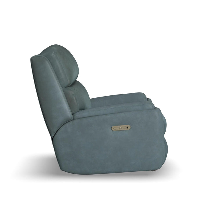 Rio Leather Power Rocking Recliner with Power Headrest