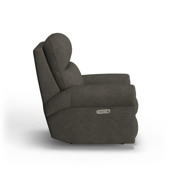 Langston Fabric Power Rocking Recliner with Power Headrest