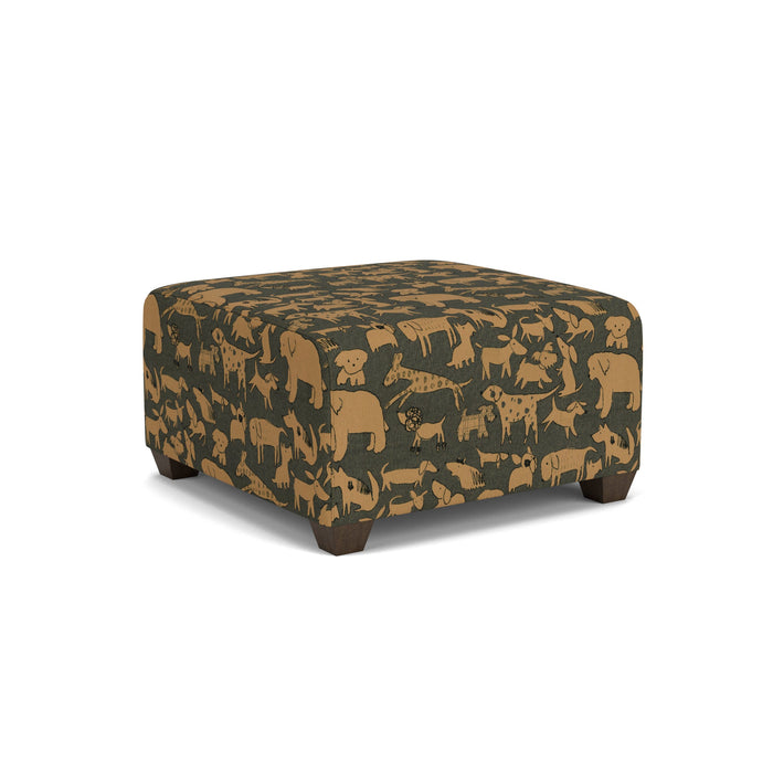 Freedom Fabric Square Cocktail Ottoman