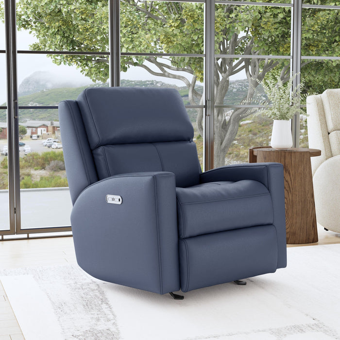 Catalina Leather Power Rocking Recliner with Power Headrest