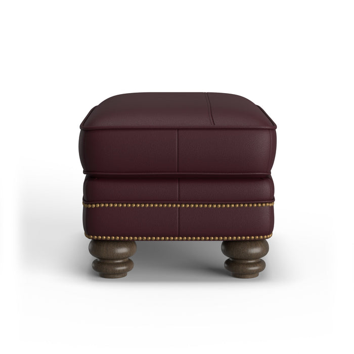 Bay Bridge Leather Ottoman