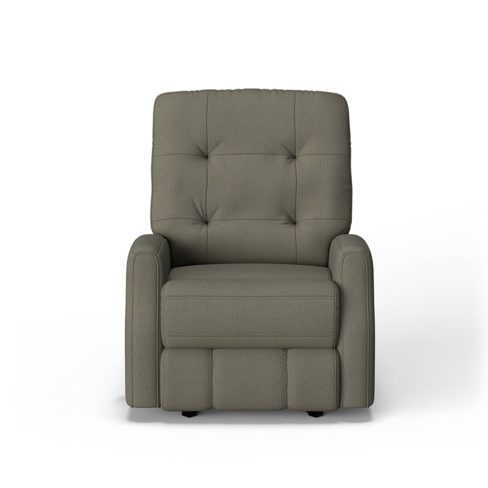 Devon Leather Power Rocking Recliner with Power Headrest