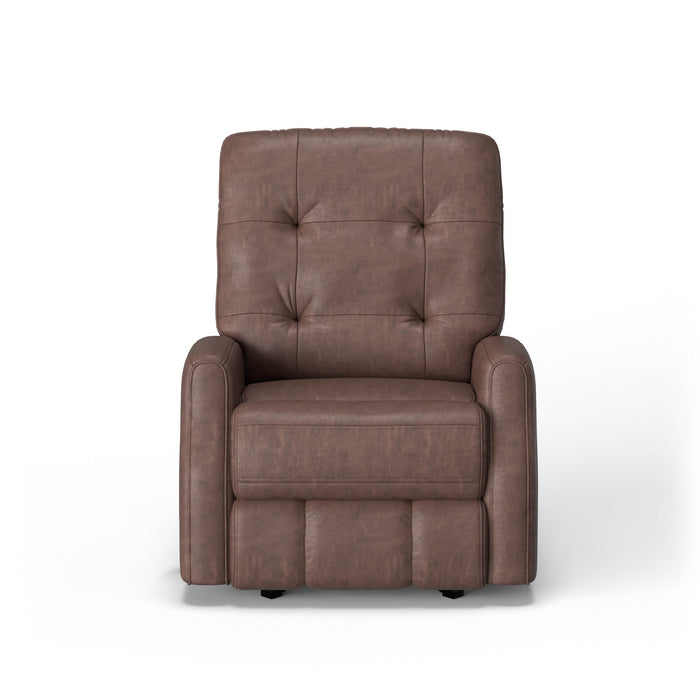 Devon Leather Power Rocking Recliner with Power Headrest
