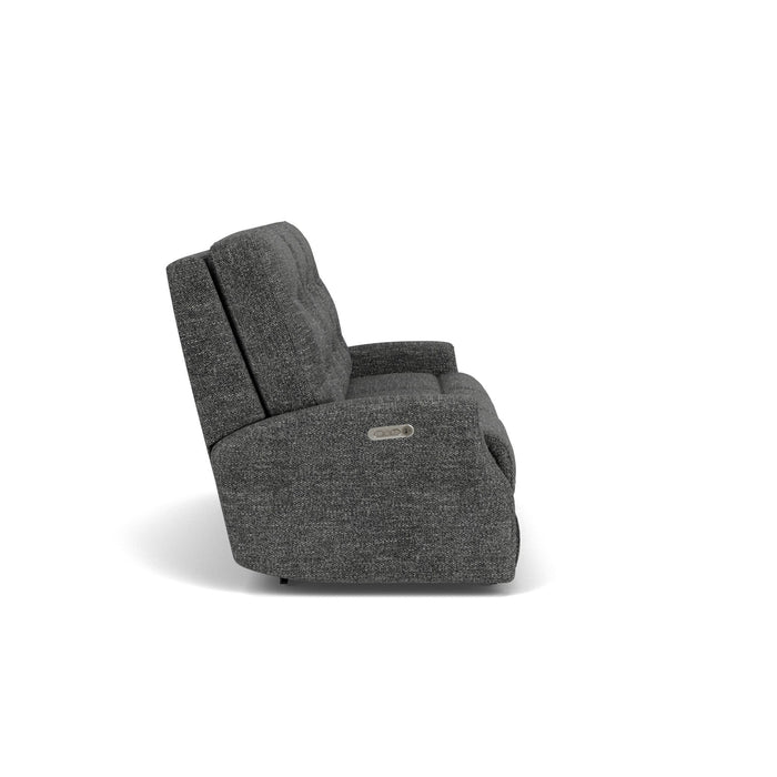 Devon Fabric Power Reclining Sofa with Power Headrests