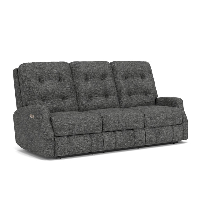 Devon Fabric Power Reclining Sofa with Power Headrests