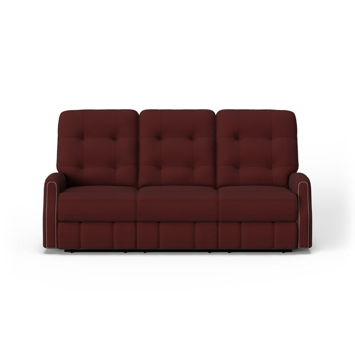 Devon Fabric Power Reclining Sofa with Power Headrests