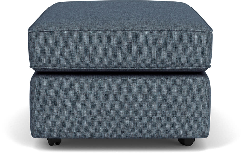 Vail Fabric Cocktail Ottoman with Casters