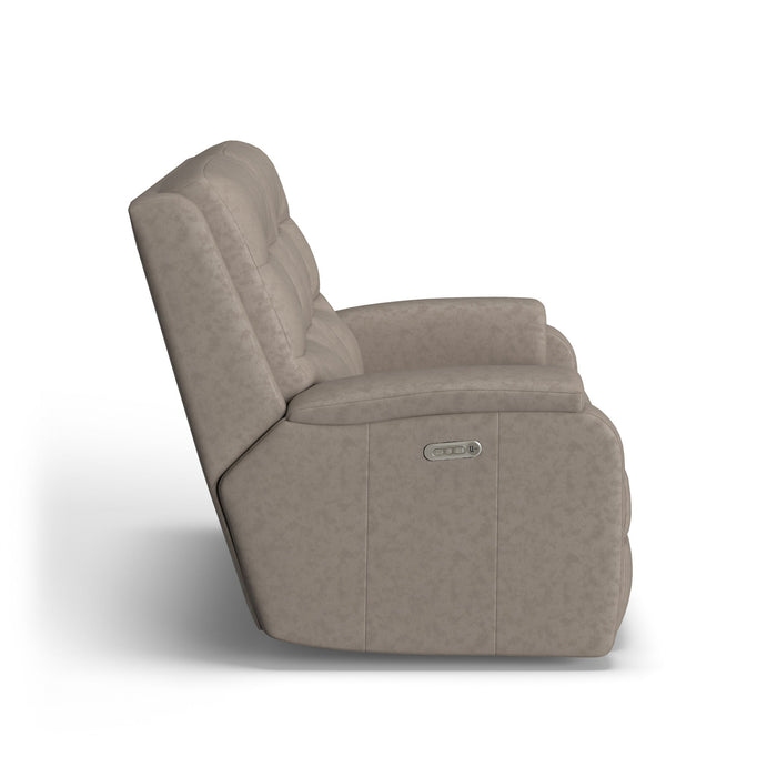 Arlo Leather Power Reclining Loveseat with Power Headrests