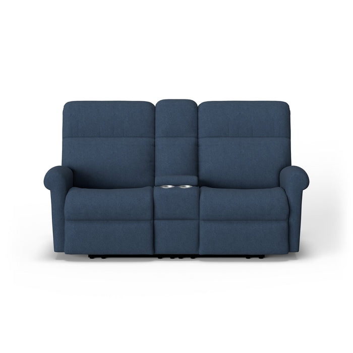 Davis Fabric Power Reclining Loveseat with Console