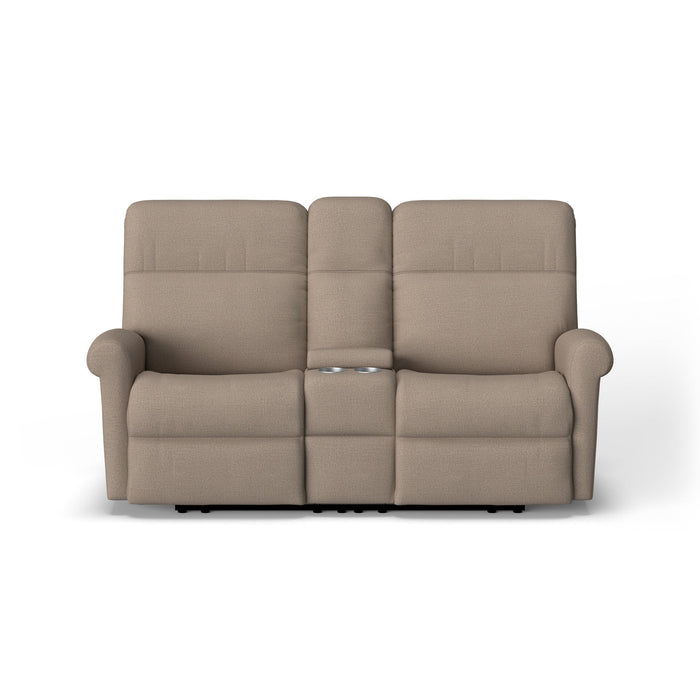 Davis Fabric Power Reclining Loveseat with Console