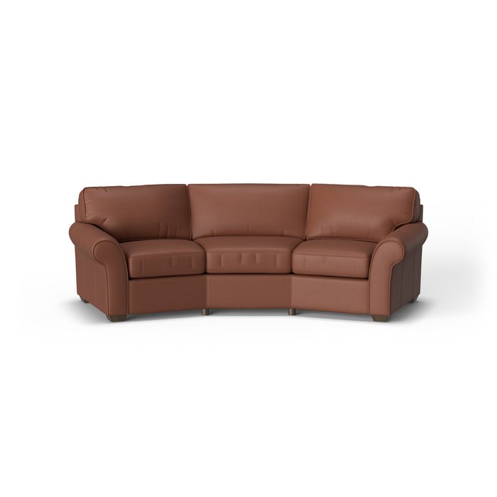Vail Leather Conversation Sofa