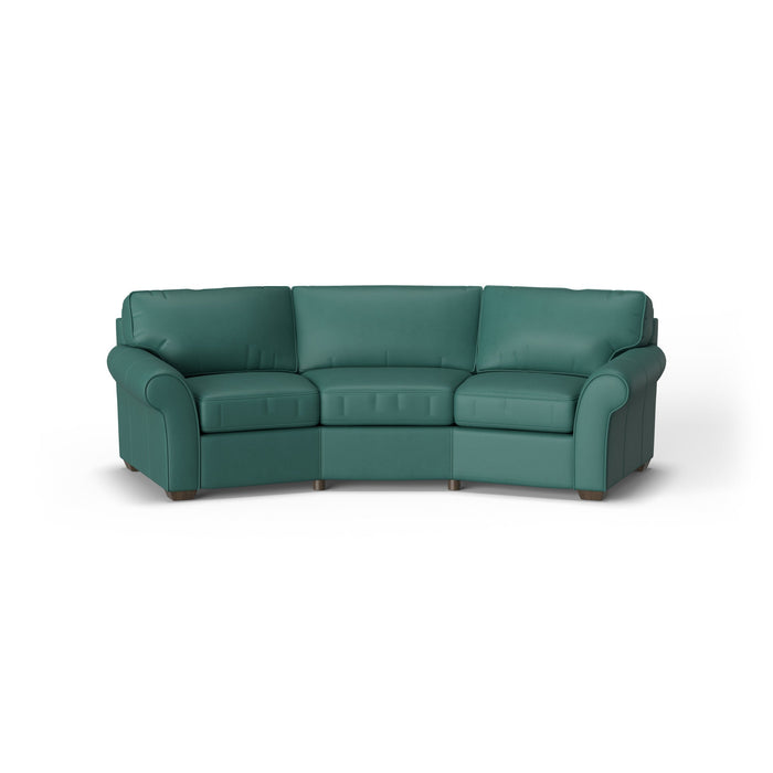 Vail Leather Conversation Sofa