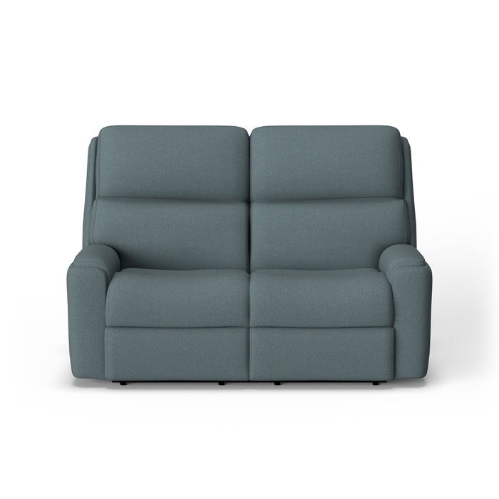 Rio Fabric Power Reclining Loveseat with Power Headrests