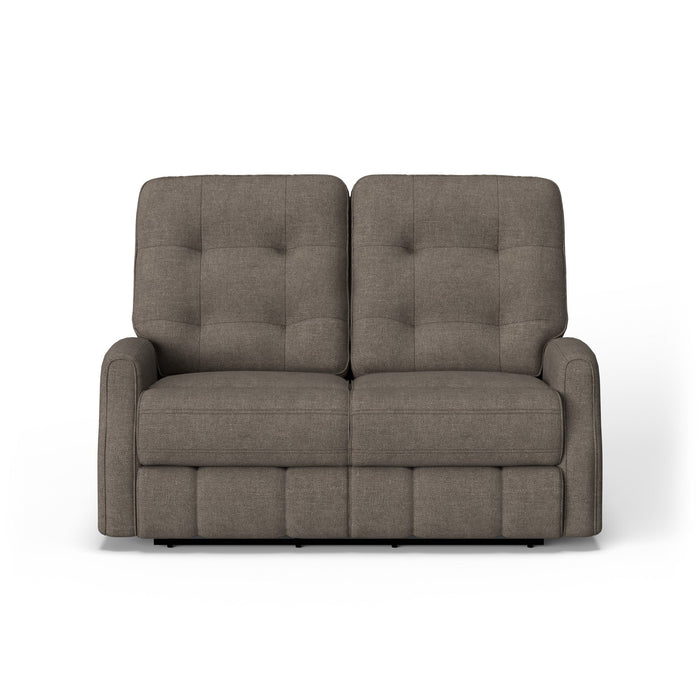 Devon Fabric Power Reclining Loveseat with Power Headrests