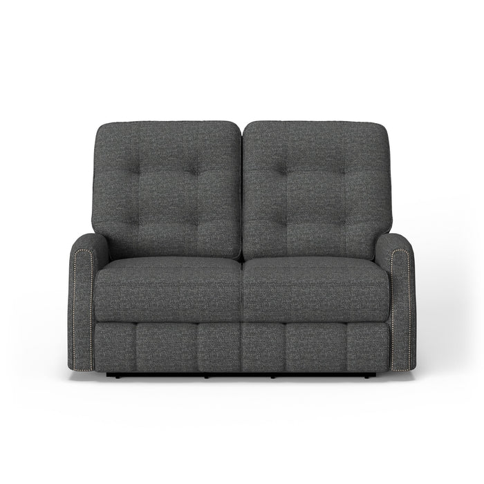 Devon Fabric Power Reclining Loveseat
