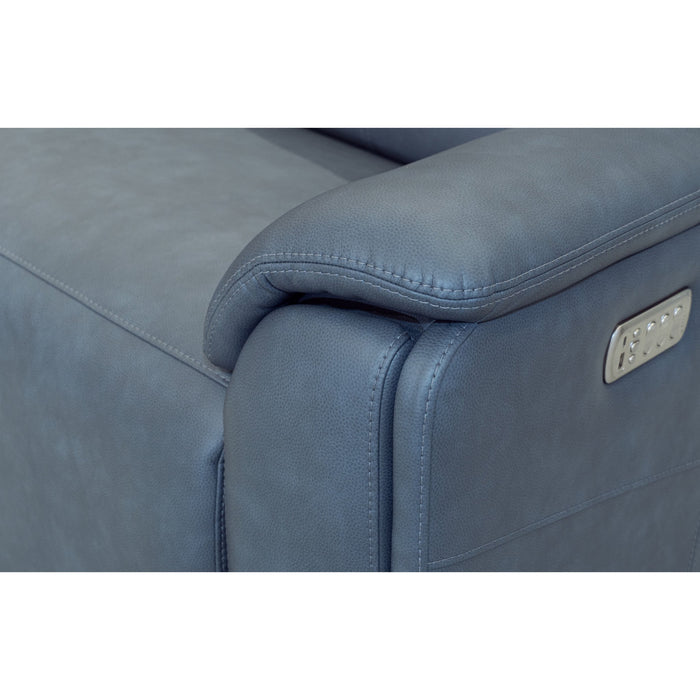 Vernon Admiral Fabric Power Reclining Sectional with Power Headrest, Lumbar, Heat, & Massage
