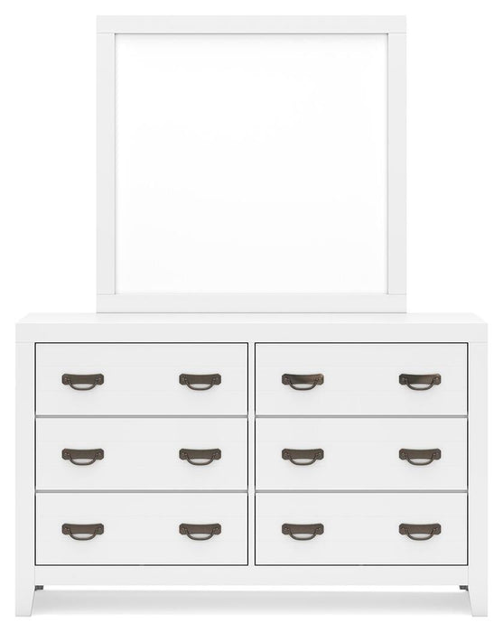 Binterglen Queen Panel Bed, Dresser, Mirror, Chest and Nightstand