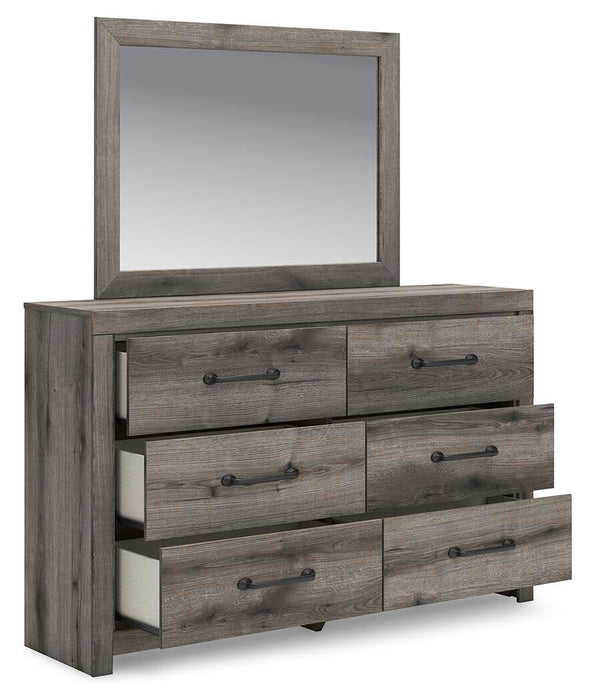 Graystorm Queen Panel Bed, Dresser, Mirror, Chest and Nightstand