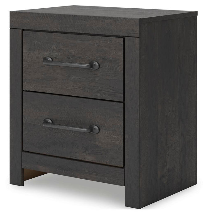 Hollivern Full Panel Bed with Storage, Dresser, Mirror and Nightstand